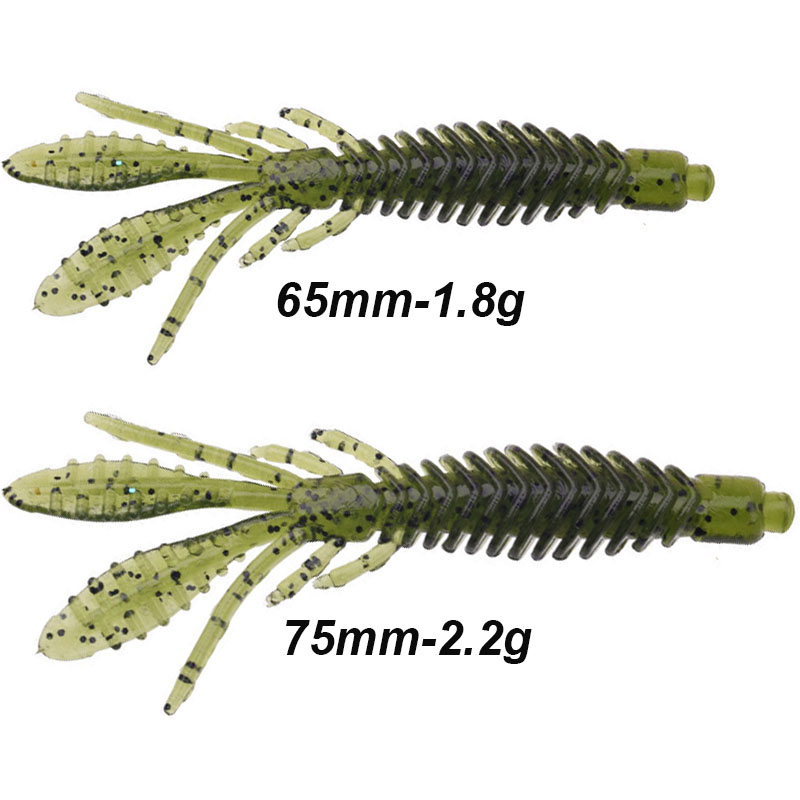 WESTBASS 5PCS Soft Larva Baits - Fishing Lure Swimbait review and price
