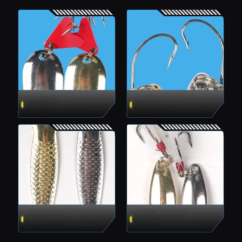 Fishing Lure Kit 16 Pcs Sets T - Fishing Lure Spinnerbait review and price